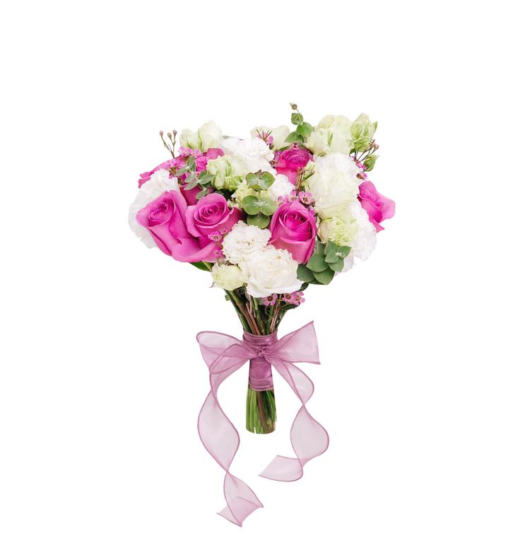 Букет розовый акцент