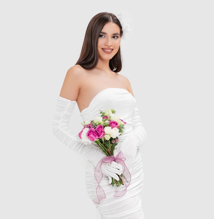 Букет розовый акцент