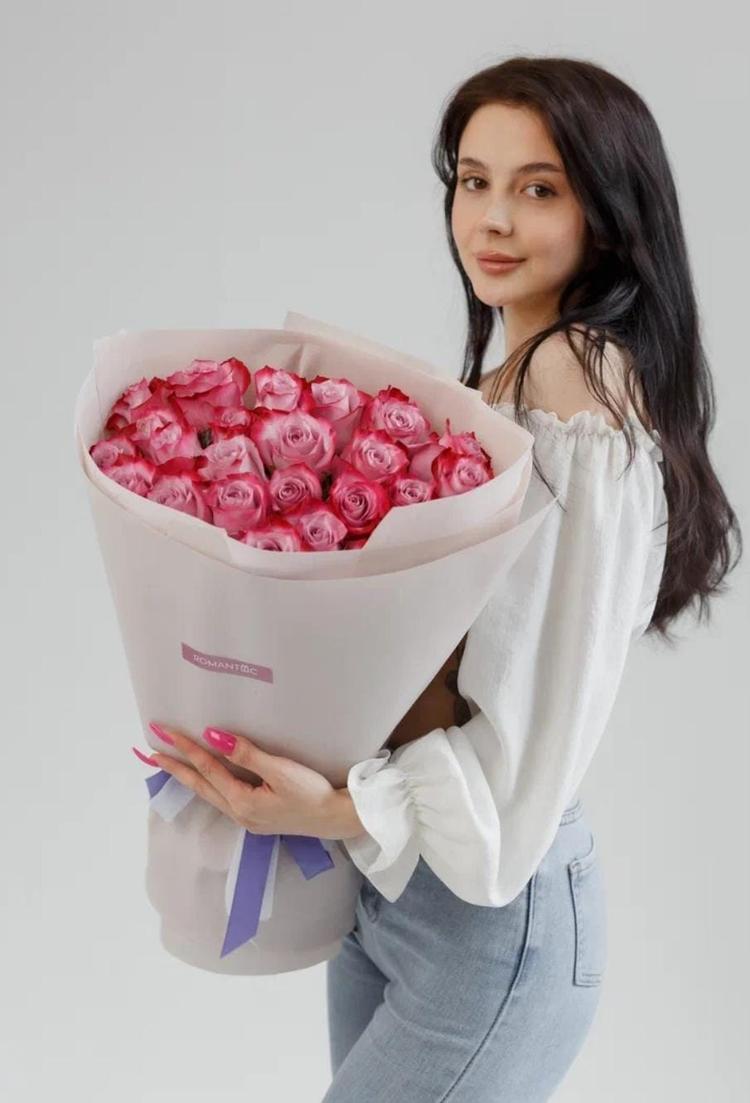 Букет 25 роз 40-50 см