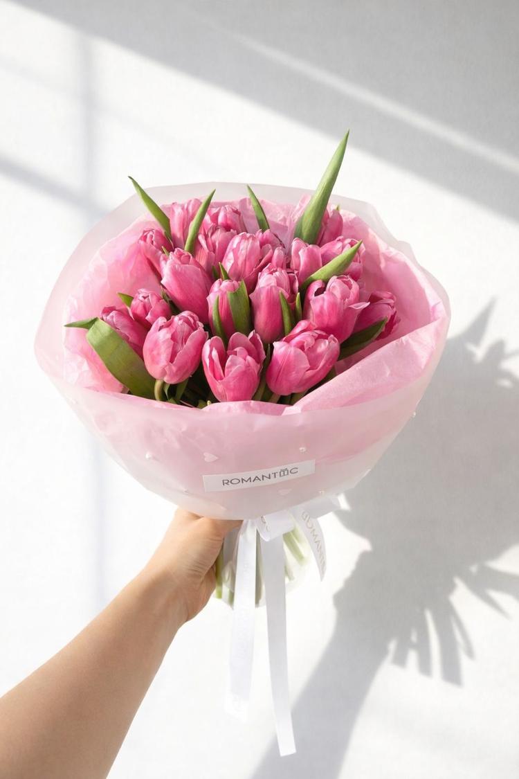 Букет из 19 тюльпанов