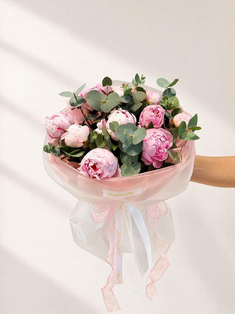 Букет из пионов