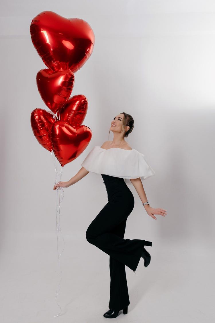 Шары "Красное сердце"